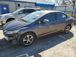 Salvage cars for sale from Copart Wichita, KS: 2015 Honda Civic SE