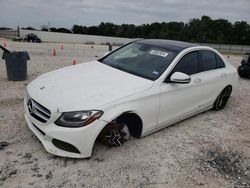 Salvage cars for sale at New Braunfels, TX auction: 2016 Mercedes-Benz C300