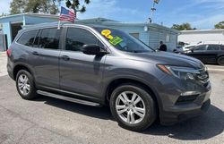 Vehiculos salvage en venta de Copart Riverview, FL: 2016 Honda Pilot LX