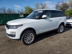 Salvage cars for sale from Copart Baltimore, MD: 2018 Land Rover Range Rover HSE