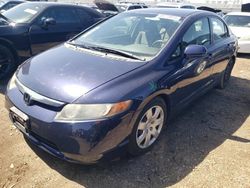 Honda Civic LX salvage cars for sale: 2007 Honda Civic LX