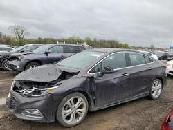 Salvage cars for sale from Copart Des Moines, IA: 2016 Chevrolet Cruze Premier