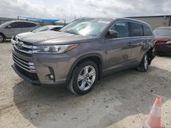 Salvage cars for sale from Copart Arcadia, FL: 2019 Toyota Highlander Limited