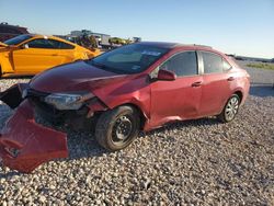 Salvage cars for sale at Temple, TX auction: 2017 Toyota Corolla L