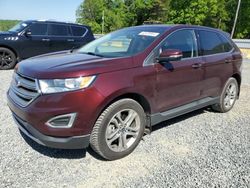 Salvage cars for sale at Concord, NC auction: 2017 Ford Edge Titanium