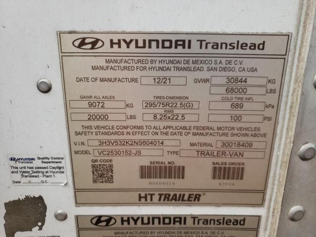 2022 Hyundai DRY Van