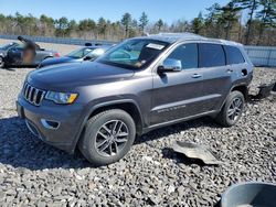 Jeep salvage cars for sale: 2017 Jeep Grand Cherokee Limited