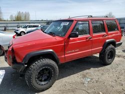 Salvage cars for sale from Copart Arlington, WA: 2001 Jeep Cherokee Sport