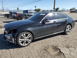 Salvage cars for sale at Colton, CA auction: 2015 Mercedes-Benz C300