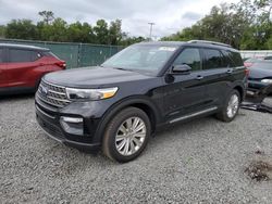 Salvage cars for sale at Riverview, FL auction: 2023 Ford Explorer King Ranch