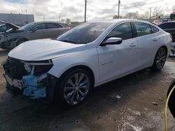 Salvage cars for sale at Chicago Heights, IL auction: 2016 Chevrolet Malibu Premier