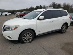 Salvage cars for sale at Brookhaven, NY auction: 2014 Nissan Pathfinder SV Hybrid
