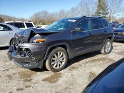Salvage cars for sale from Copart North Billerica, MA: 2015 Jeep Cherokee Limited