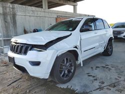 Salvage cars for sale at West Palm Beach, FL auction: 2021 Jeep Grand Cherokee Limited