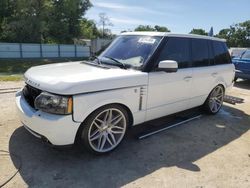 Land Rover Range Rover salvage cars for sale: 2012 Land Rover Range Rover HSE Luxury