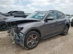 Salvage cars for sale at Houston, TX auction: 2018 Alfa Romeo Stelvio Sport