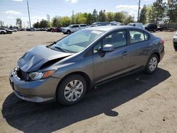 Vehiculos salvage en venta de Copart Denver, CO: 2012 Honda Civic LX