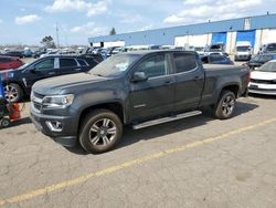 Salvage cars for sale at Woodhaven, MI auction: 2017 Chevrolet Colorado LT