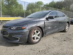 Salvage cars for sale from Copart Waldorf, MD: 2018 Chevrolet Malibu LS