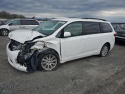 Salvage cars for sale at Assonet, MA auction: 2017 Toyota Sienna LE