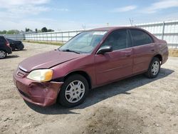 Salvage cars for sale at Bakersfield, CA auction: 2002 Honda Civic LX