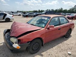 Salvage cars for sale at Houston, TX auction: 2001 Toyota Corolla CE