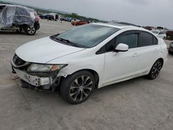 Salvage cars for sale at Grand Prairie, TX auction: 2013 Honda Civic SI