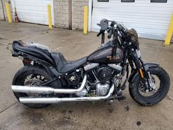 Salvage motorcycles for sale at Woodhaven, MI auction: 2009 Harley-Davidson Flstsb
