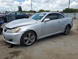Salvage cars for sale from Copart Miami, FL: 2010 Lexus IS 350