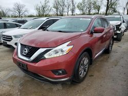 Salvage cars for sale at Bridgeton, MO auction: 2017 Nissan Murano S