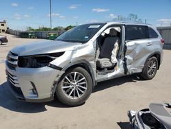 Salvage cars for sale at Wilmer, TX auction: 2019 Toyota Highlander SE