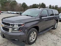 Salvage cars for sale at Mendon, MA auction: 2017 Chevrolet Suburban K1500 LT