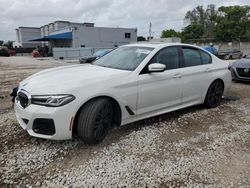 BMW 530 i salvage cars for sale: 2021 BMW 530 I