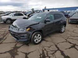 Salvage cars for sale at Woodhaven, MI auction: 2018 Jeep Compass Latitude