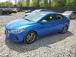 Salvage cars for sale at Waldorf, MD auction: 2018 Hyundai Elantra SEL