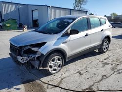 Salvage cars for sale at Tulsa, OK auction: 2017 Ford Escape S