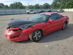Salvage cars for sale from Copart Shreveport, LA: 2002 Pontiac Firebird
