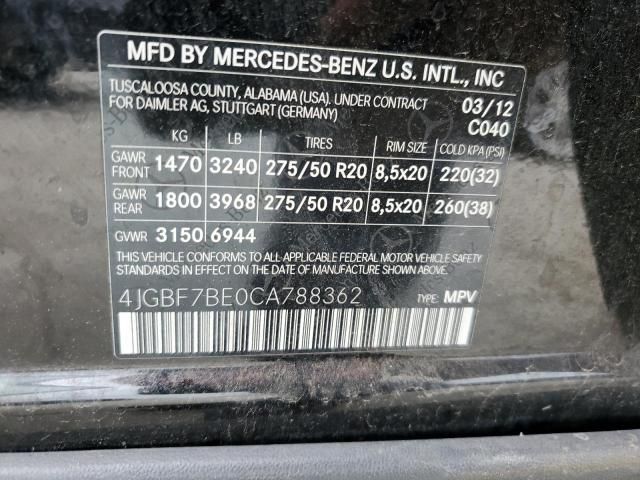 2012 Mercedes-Benz GL 450 4matic