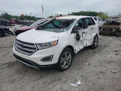 Salvage cars for sale at Montgomery, AL auction: 2017 Ford Edge Titanium