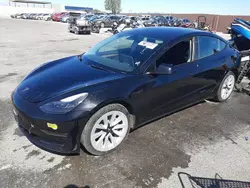 Salvage cars for sale at North Las Vegas, NV auction: 2022 Tesla Model 3