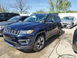 Salvage cars for sale at Cahokia Heights, IL auction: 2021 Jeep Compass Limited