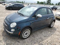 Salvage cars for sale from Copart Houston, TX: 2013 Fiat 500 Lounge