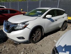 Salvage cars for sale at Waldorf, MD auction: 2015 Nissan Murano S