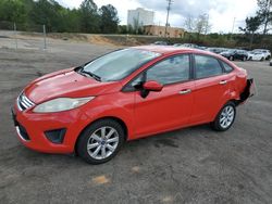 Salvage cars for sale at Gaston, SC auction: 2012 Ford Fiesta SE