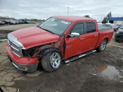 Salvage cars for sale from Copart Woodhaven, MI: 2016 Dodge 1500 Laramie