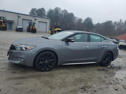 Salvage cars for sale at Mendon, MA auction: 2018 Nissan Maxima 3.5S