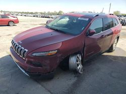Salvage cars for sale at Sikeston, MO auction: 2017 Jeep Cherokee Limited