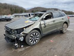 Salvage cars for sale at Ellwood City, PA auction: 2017 Subaru Outback 2.5I Limited