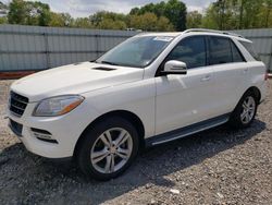 Mercedes-Benz ML 350 4matic salvage cars for sale: 2015 Mercedes-Benz ML 350 4matic