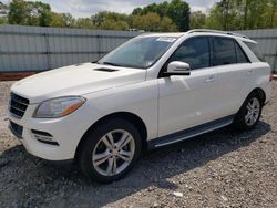 Vehiculos salvage en venta de Copart Augusta, GA: 2015 Mercedes-Benz ML 350 4matic